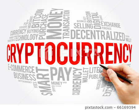 CryptoCurrency word cloud collage 66169394