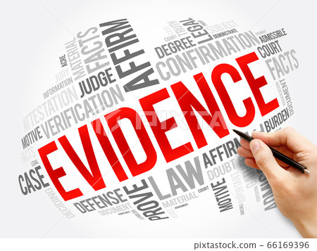 Evidence word cloud collage, social concept 66169396