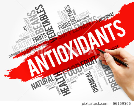 Antioxidants word cloud collage, health concept Antioxidants word cloud collage, health concept 66169566