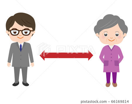 Social distance men and older men 66169814