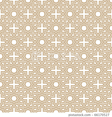 Seamless arabic geometric ornament in brown 66170527