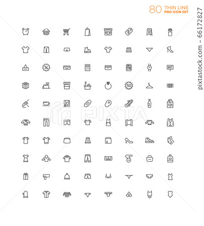 Line art simple icon set for web and applications 66172827