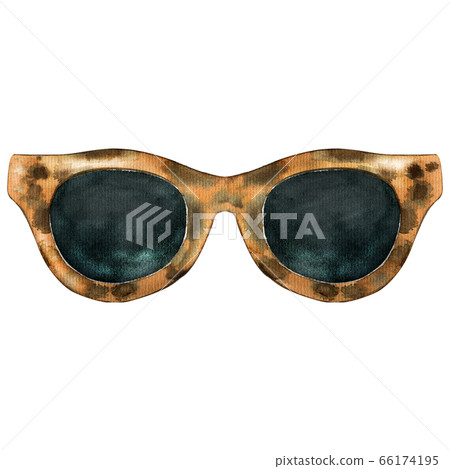 Watercolor sunglasses in leopard frames Watercolor sunglasses in leopard frames 66174195