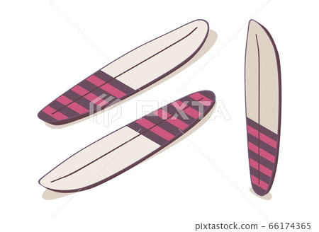 Set of isometric surfboard in various - Stock Illustration [66174365 ...