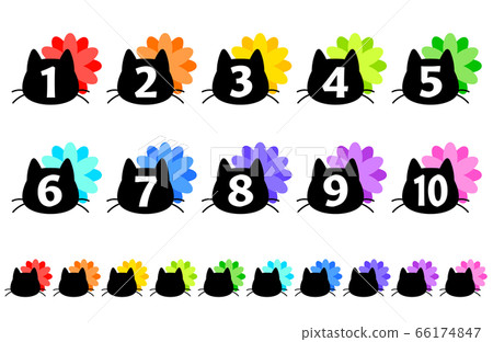 Cat number icon - Stock Illustration [66174847] - PIXTA