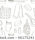 Bath house sauna hot water pattern 66175241