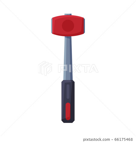 Hammer Working Tool, Mining or Geology Industry Equipment Flat Style Vector Illustration on White Background Hammer Working Tool, Mining or Geology Industry Equipment Flat Style Vector Illustration on White Background 66175468