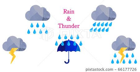 藝術天氣保險套天氣插圖,雨,雷 藝術天氣保險套天氣插圖,雨,雷 66177726