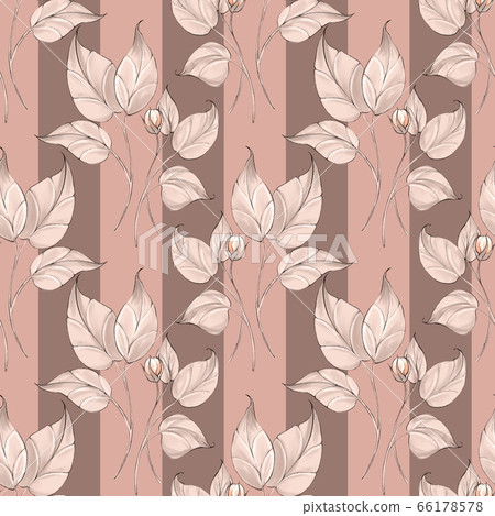 Seamless leaf pattern Seamless leaf pattern 66178578