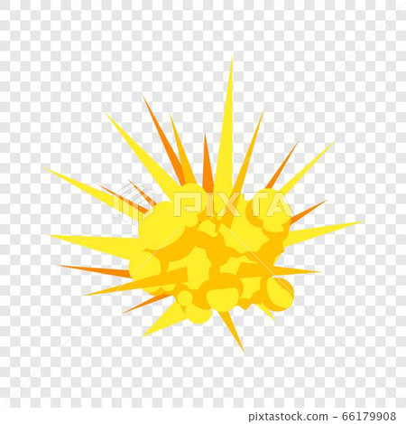 Explosion icon, flat style 66179908