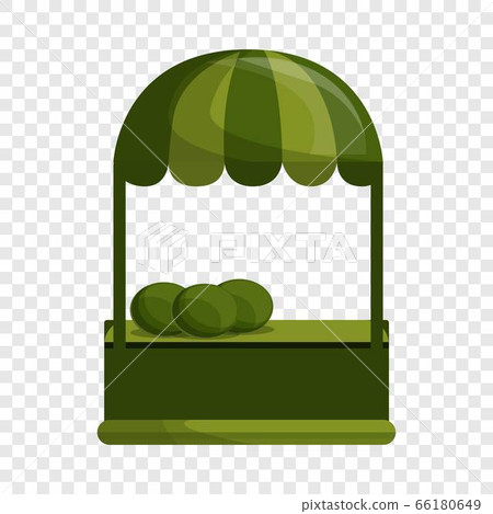 Watermelon kiosk icon, cartoon style Watermelon kiosk icon, cartoon style 66180649
