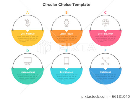Vector Infographic Template - Stock Illustration [66181040] - PIXTA