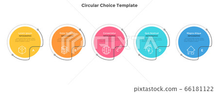 Modern Infographic Vector Template - Stock Illustration [66181122] - PIXTA