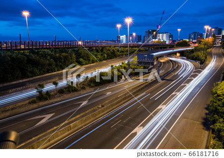 Night view of Auckland, New Zealand 66181716