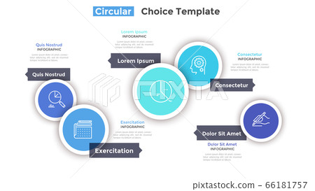 Modern Infographic Vector Template - Stock Illustration [66181757] - PIXTA