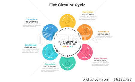 Modern Infographic Vector Template - Stock Illustration [66181758] - PIXTA