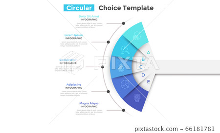 Modern Infographic Vector Template - Stock Illustration [66181781] - PIXTA