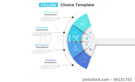 Modern Infographic Vector Template - Stock Illustration [66181783] - PIXTA