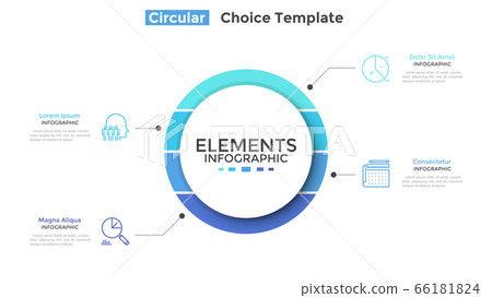 Modern Infographic Vector Template - Stock Illustration [66181824] - PIXTA