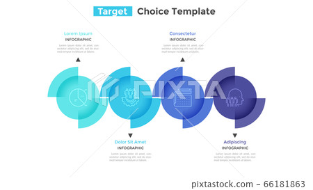 Modern Infographic Vector Template - Stock Illustration [66181863] - PIXTA