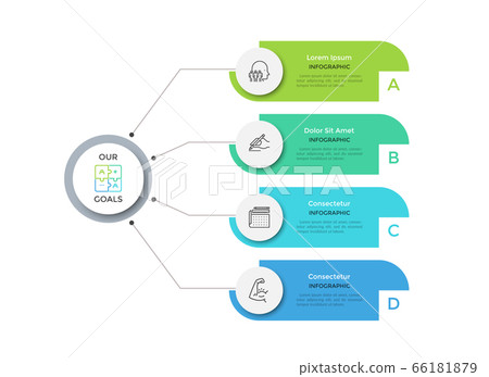 Modern Infographic Vector Template - Stock Illustration [66181879] - PIXTA