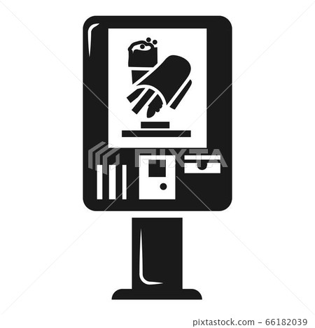 Street info banner icon, simple style 66182039