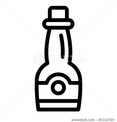 Balsamic vinegar icon, outline style 66182569