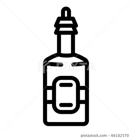 Apple vinegar icon, outline style 66182570
