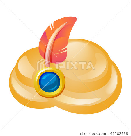 Muslim crown icon, cartoon style 66182588