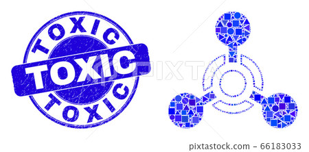 Blue Distress Toxic Stamp Seal and Toxic Nerve Agent Mosaic Blue Distress Toxic Stamp Seal and Toxic Nerve Agent Mosaic 66183033