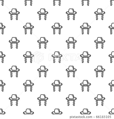 Jewish hat pattern seamless vector Jewish hat pattern seamless vector 66183105