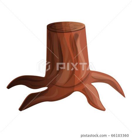 Tree trunk icon, cartoon style Tree trunk icon, cartoon style 66183360