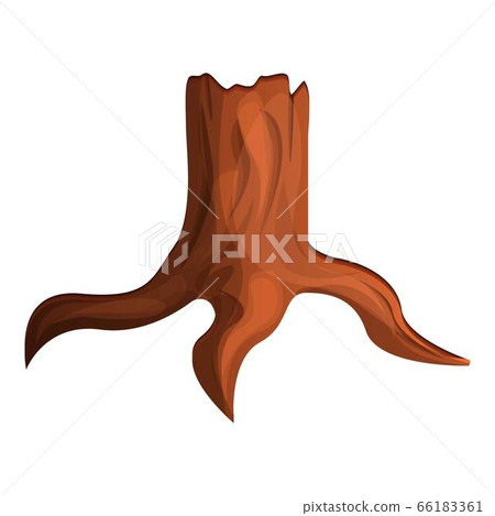 Eco tree stump icon, cartoon style Eco tree stump icon, cartoon style 66183361