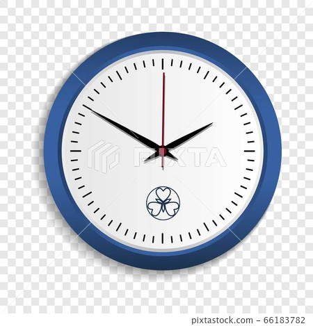 Wall clock icon, realistic style 66183782