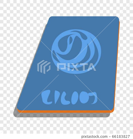 Refugee homeless passport icon, cartoon style Refugee homeless passport icon, cartoon style 66183827