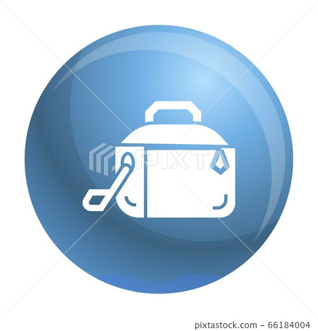 Metal lunch box icon, simple style 66184004