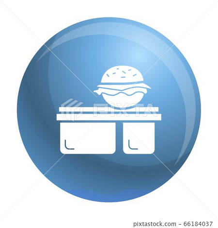 Burger lunchbox icon, simple style 66184037