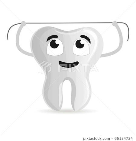 Dental floss icon, cartoon style - Stock Illustration [66184724] - PIXTA