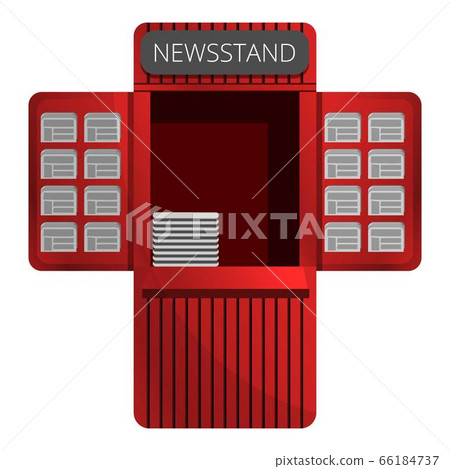 Newspaper kiosk icon, cartoon style Newspaper kiosk icon, cartoon style 66184737