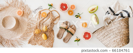 Summer mood layout with feminine accessories and Summer mood layout with feminine accessories and 66184761