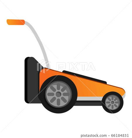 Modern grass cut machine icon, cartoon style Modern grass cut machine icon, cartoon style 66184831