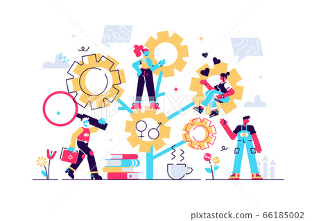 Sociology vector illustration. Flat - Stock Illustration [66185002] - PIXTA