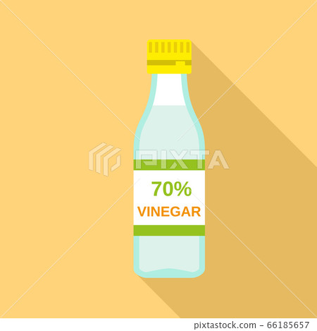 70 percent vinegar icon, flat style 70 percent vinegar icon, flat style 66185657