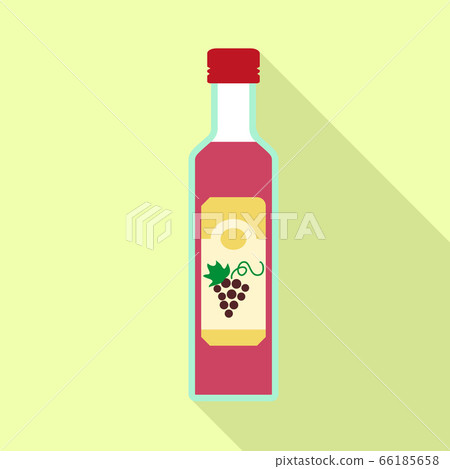 Grapes vinegar icon, flat style Grapes vinegar icon, flat style 66185658