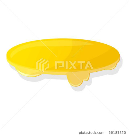 Melted cheese icon, cartoon style 66185850