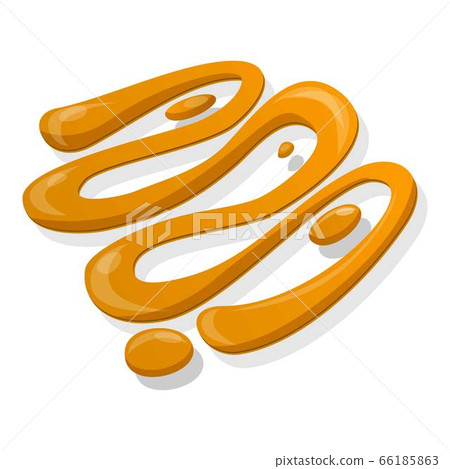 Burger mustard icon, cartoon style Burger mustard icon, cartoon style 66185863