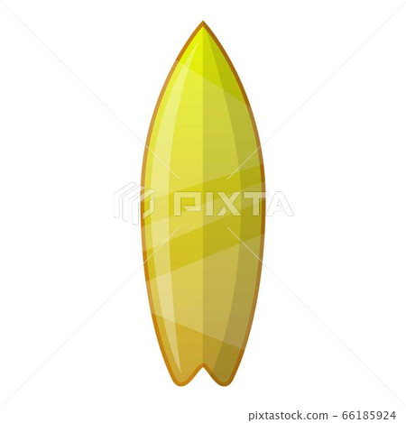 Lime gradient surfboard icon, cartoon style Lime gradient surfboard icon, cartoon style 66185924
