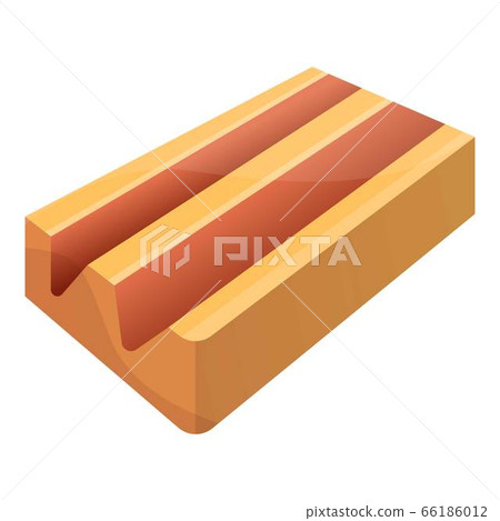 Orange gum icon, cartoon style Orange gum icon, cartoon style 66186012