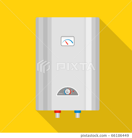 Water boiler icon, flat style - Stock Illustration [66186449] - PIXTA