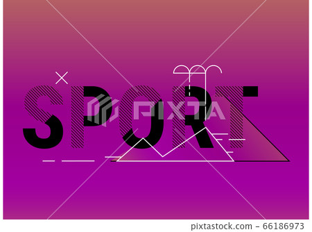 Modern abstract sport design banner 66186973